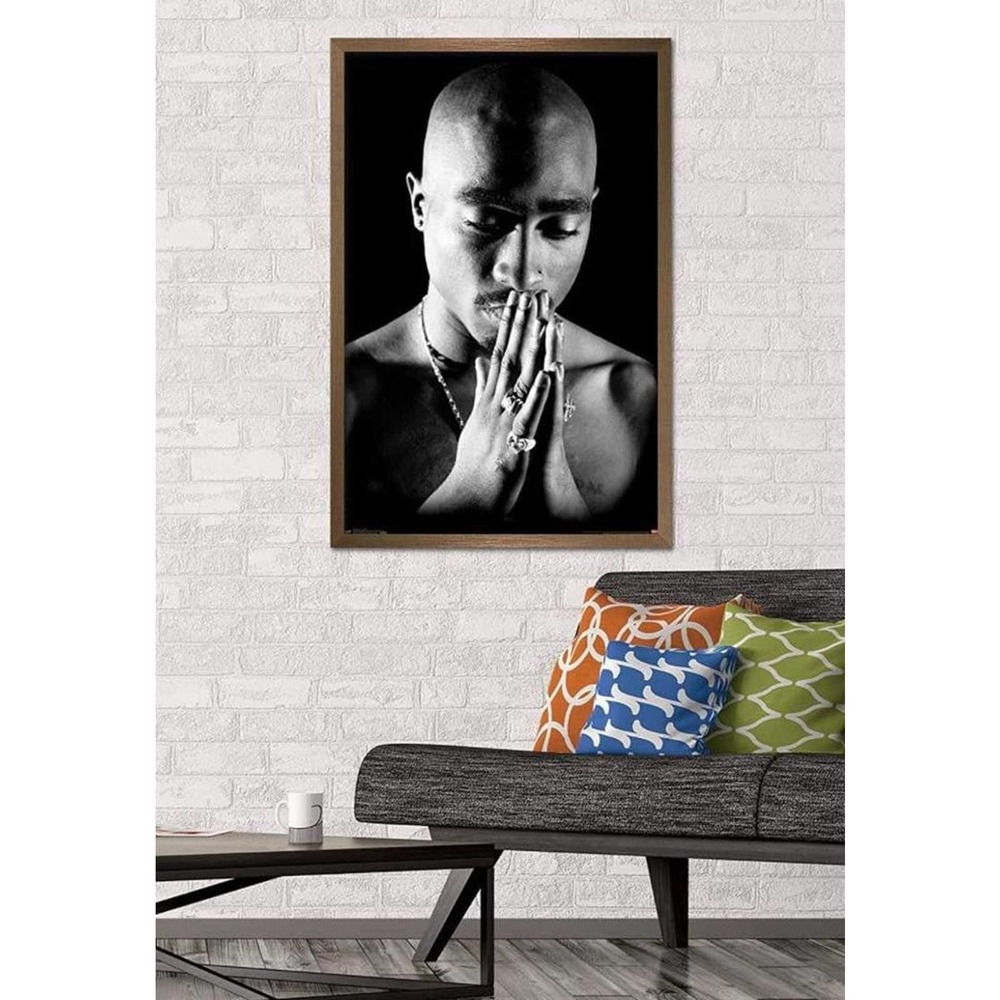 Trends International Tupac - Praying Wall Poster,  22.375" x 34"